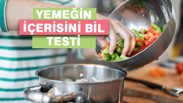 Yemeğin İçerisini Bil Testi
